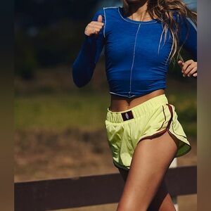 Free People Movement Varsity Blues Shorts